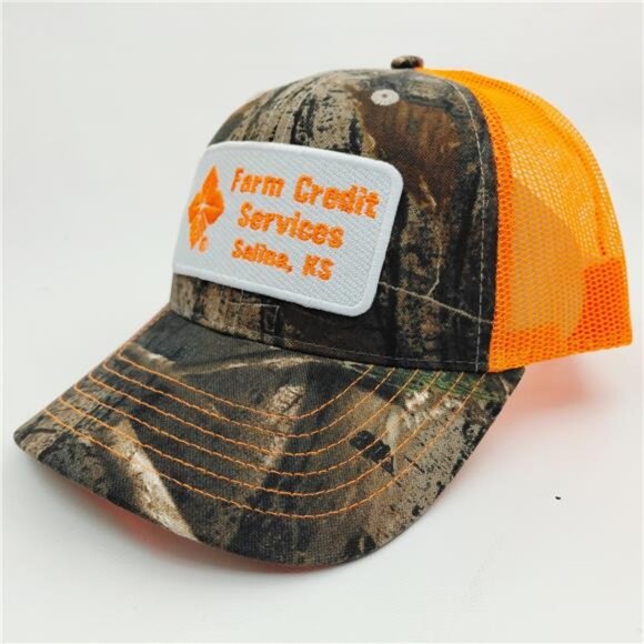 Hunting Retro Ranch Farm Credit Embroidered Patch Hat Cap Camo Trucker Style 80s main image 4